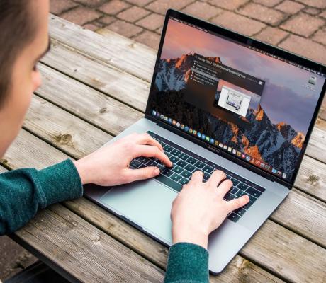 Person using MacBook
